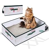 MIU Color Portable Cat Litter Box for Travel with Lid, Extra Extra Large XXL Leak-Proof Collapsib...