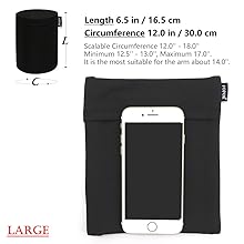 big large huge Cellphone arm band for Large Huge Big Fat arm running walking gardening trekking