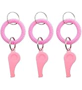 Galyacht 3pcs Sports Whistle with Adjustable Wrist Strap - High-Frequency Sound for Coaches, Refe...