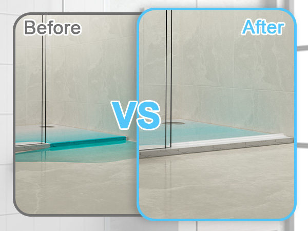 shower water guard for walk in shower