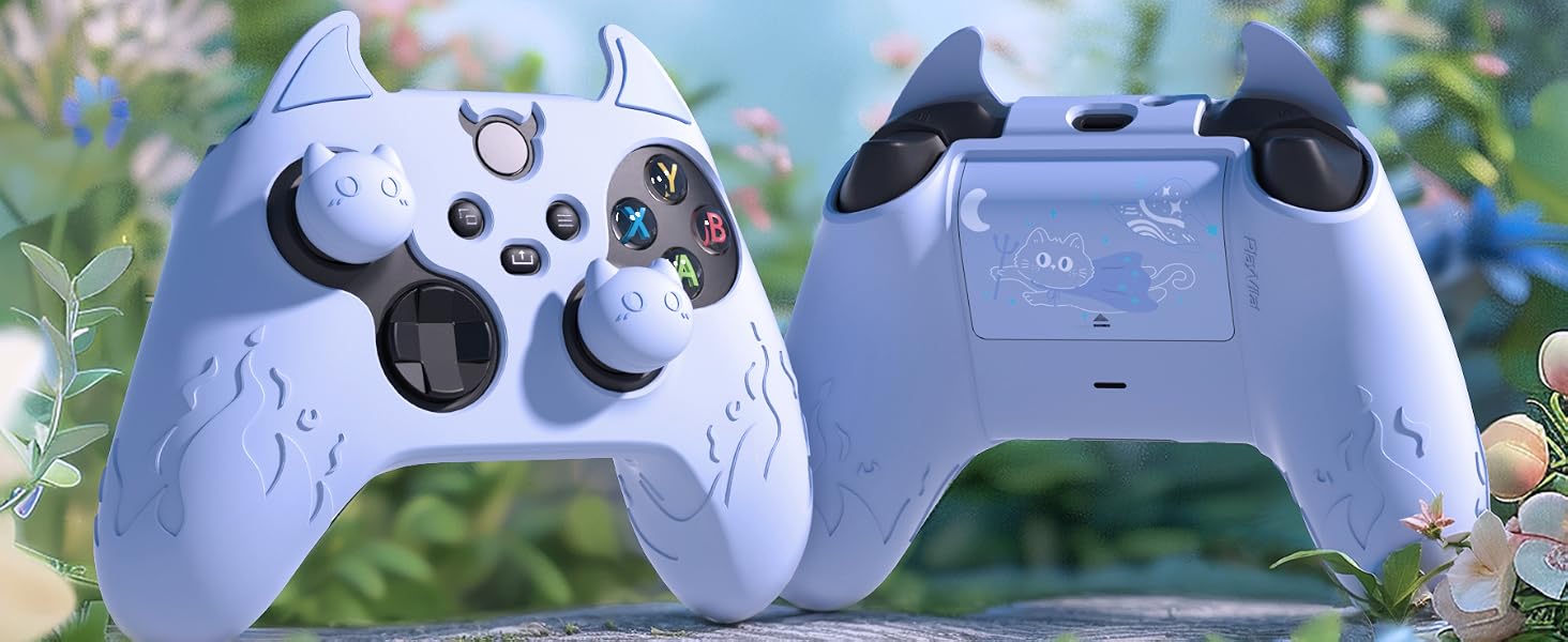 Kawaii Anti-Slip Controller Skin Grip Protector for Xbox Core Wireless Controller with Thumb Grips