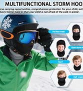 BAISEN Kids Balaclava Ski Mask for Skiing Cycling, Cold Weather Neck Warmer Windproof Thermal Fac...