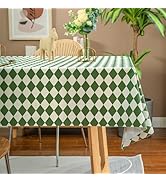 HOMOHEINI Rectangle Table Cloth,100% Waterproof Tablecloth Oil Proof Spill Proof Vinyl Table Clot...