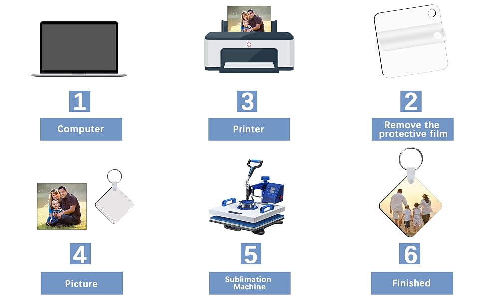 sublimation key chains blanks bulk
