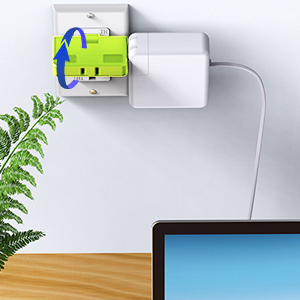 flat wall plug