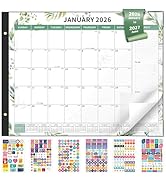 Ospelelf Desk Calendar 2026-2027 Large 22"x17" Monthly Family Planner Pad with Protective Cover 1...
