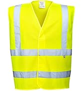 Portwest Hi-Vis FR Treated Vest Viz Reflective Work Safety Gilet Utility Visability ANSI 2