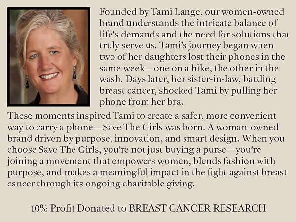 STG CEO Story. Tami Lange. Savethegirls story. Brand. About Us.