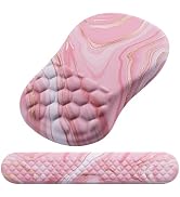 Mouse Pad Wrist Support, Laokiiy 2 in1 Keyboard Wrist Rest+ Ergonomic Mouse Pad, Non-Slip Wrist R...