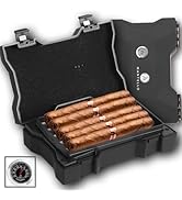 Mantello Cigars Case- Cigar Travel Case with Cigar Accessories, Cigar Case for Men that Holds 10 ...