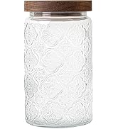 32Oz Glass Jar with Lid, Candy jar, Cute jar, Vintage Glass Storage Jar for Sugar, Coffee, Tea, S...