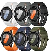 Sport Band for Samsung Galaxy Watch 7 Band 40mm 44mm,No Gap Soft Silicone Strap for Galaxy Watch ...