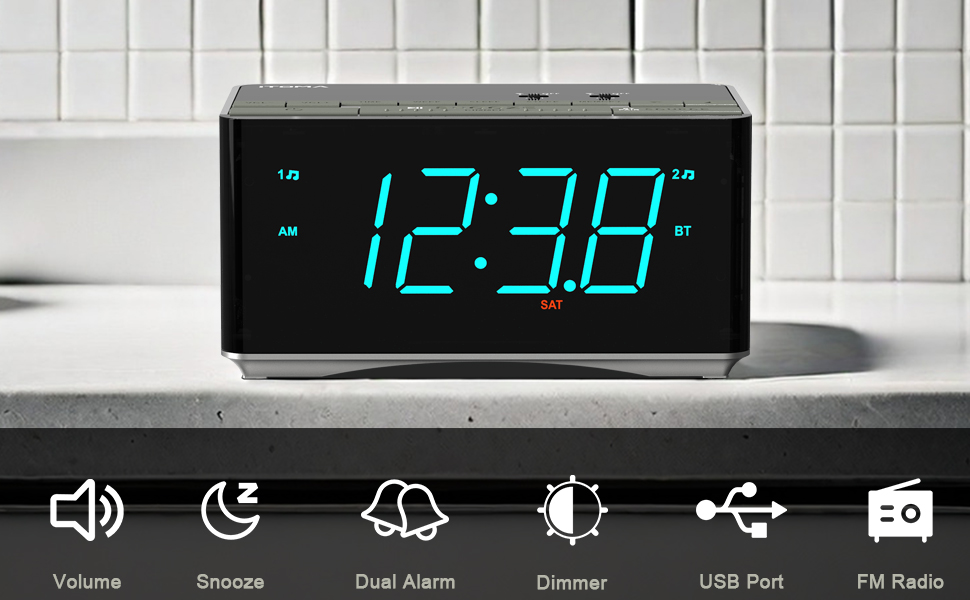 USB Charging Clock