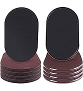 Ezprotekt 8 Pack Reusable Large Furniture Sliders for Carpet Hardwood Floors, 9-1/2" x 5-3/4" Ova...