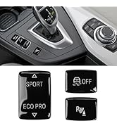 Jaronx Compatible with BMW Gear Mode Switch Button Cover for 1'F20/F21 2012-2018,2'F22/F23 2014-2...