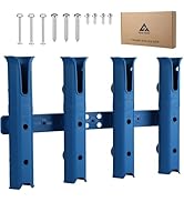 GearTrust 4-Tube Adjustable Fishing Rod Holder Bracket, Self-Adhesive Fishing Pole Holders for Ga...