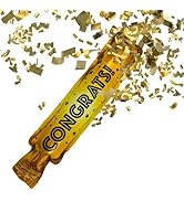BEST PARTY EVER! Congrats Squeeze Popper 2 Pack (10 Confetti Poppers)