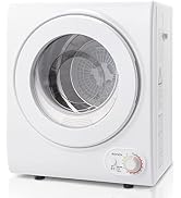ROVSUN 110V Portable Clothes Dryer, High End Laundry Front Load Tumble Dryer Machine with Stainle...