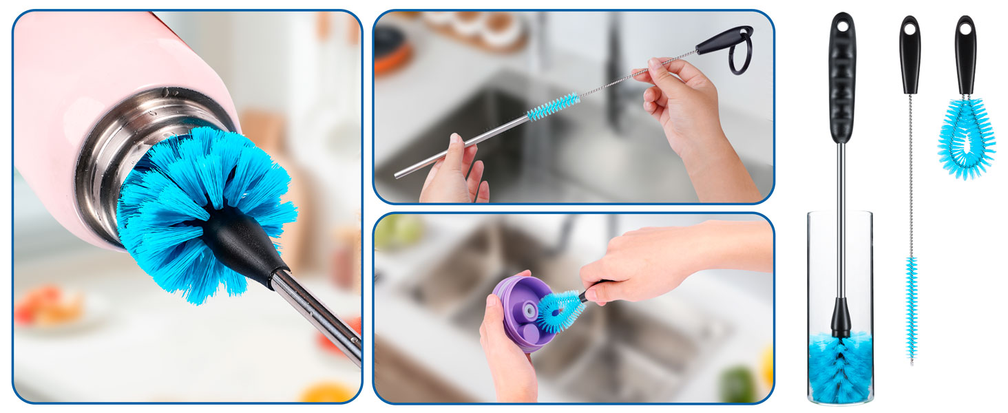 Bottle Brush Cleaning Brush Crevice Cleaning Brush Straw Cleaner Brush