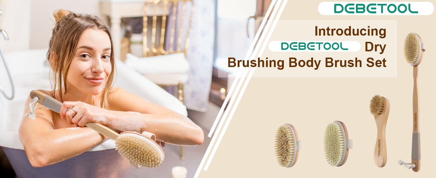 DEBETOOL Bath brush set