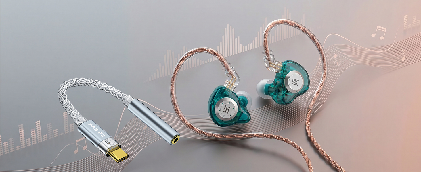 kz edx pro and usb c headphone adapter