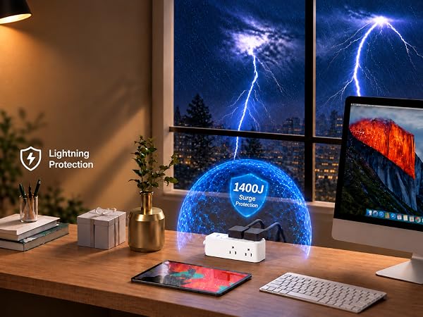 1400J surge protector