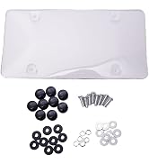 2Pcs Clear Unbreakable License Plate Shields Plate Cover License Shell Protective Modified Transp...