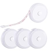 4 Pack Soft Retractable Measuring Tape,60-Inch 150cm,white Double Scale Measurement Tape,for Body...