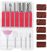 Nail Art Drill Bits Set - 11Pcs 3/32" Shank Electric Diamond Nail File Tips Bits,Cuticle Acrylic ...