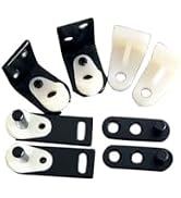 QCAA Cafe Door Gravity Pivot Hinge Set, Double Action, Matte Black, 1 Set (1Set for 2 Cafe Doors)...