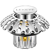 LEKEYE Tub Stopper with Shower Drain Hair Catcher | Pop-up Bathtub Plug with Strainer for 1-1/2" ...