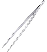 12 Inch Kitchen Tweezers Fine Tweezer Tongs, MSY BIGSUNNY Stainless Steel Food Tweezers Multi-fun...
