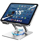 K&ZZ Tablet Stand, Adjustable Tablet Holder - Desktop Stand Dock Holder for 4-13" Tablets, iPad P...