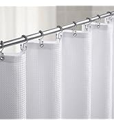 Lameirose Waffle Shower Curtain and Liner Set, 3 in 1 Shower Curtain Set with 12 Double Sided Sho...