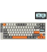 EPOMAKER RT85 Wireless Mechanical Keyboard with Joystick & DIY Screen, 8000mAh, BT/USB/2.4Ghz, Ga...