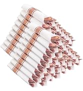 Joyido 400PCS Pre Rolled Rose Gold Plastic Silverware Sets - Heavy Duty Rose Gold Cutlery - Inclu...