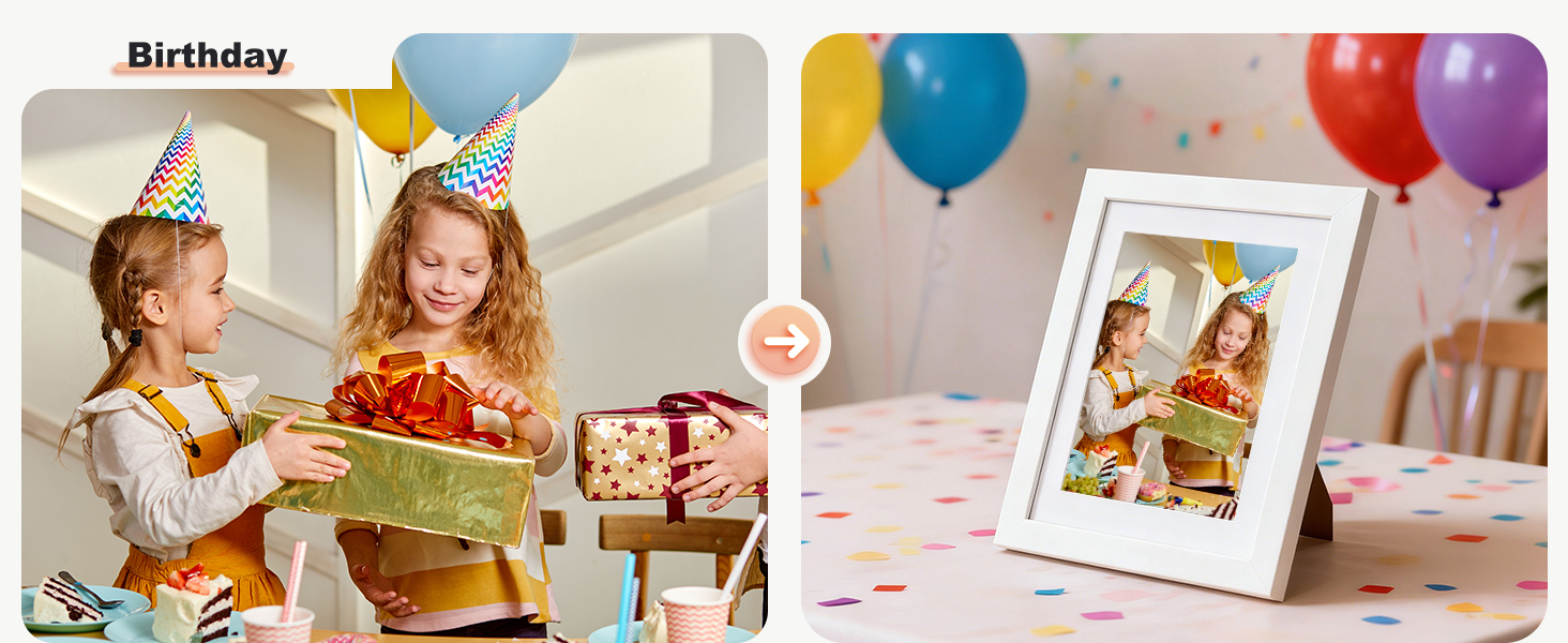 KINLINK Picture Frame is the best choice for a birthday gift.