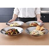 WAGENSTEIGER A Set of 4 Stainless Steel Dinner Plates, Salad Bowls, Spaghetti Serving Platters, B...