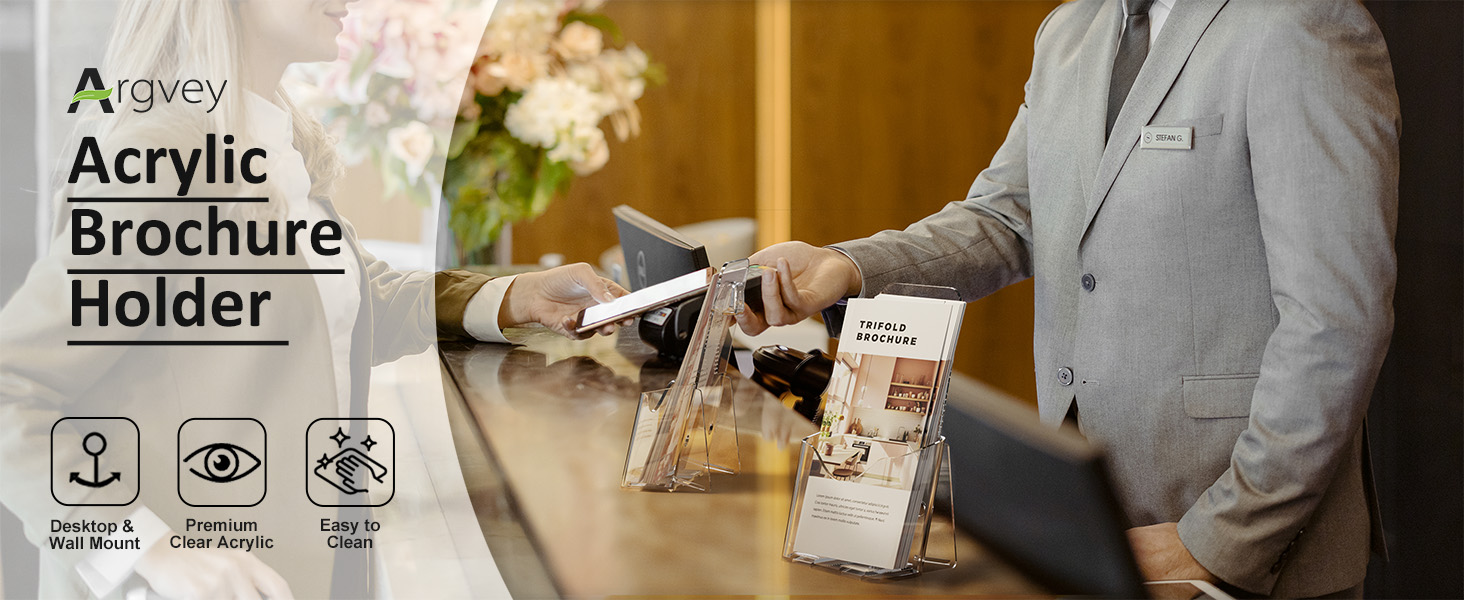 acrylic brochure holder