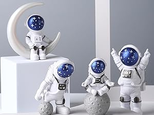 blue astronaut figurines
