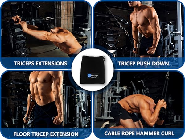Tricep Rope with Ergonomic Handles