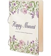 SUPERDANT Happy Moment Greeting Card Organizer Flowers Wooden Card Keeper Binder Planning Book Ca...