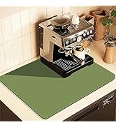 Coffee Mat for Countertops ,Coffee Bar Accessories Fit Under Coffee Maker Espresso Machine, Absor...
