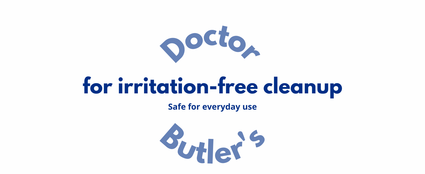 for irritation-free cleanup