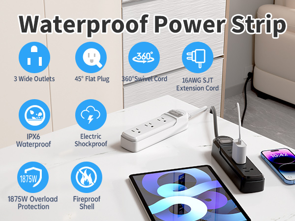 waterproof power strip