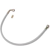 Car Turbo Oil Line Kit, 24in T3/T4 Turbo Steel Oil Feed Line 90 Degree 4AN Port Kit Fit For Many ...