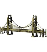 HOMSFOU American Golden Gate Bridge Statue Desktop Model Craft San Francisco Figurines Building H...