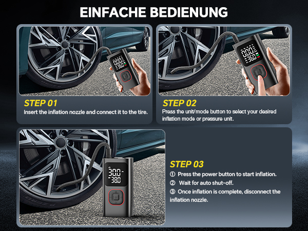 Portable Tire Inflator for car