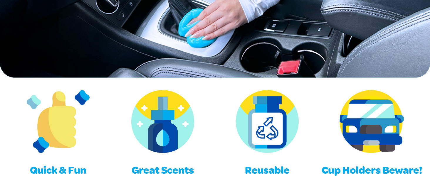 gunk getter cleaning gel car cleaning keyboard intricate objects dust
