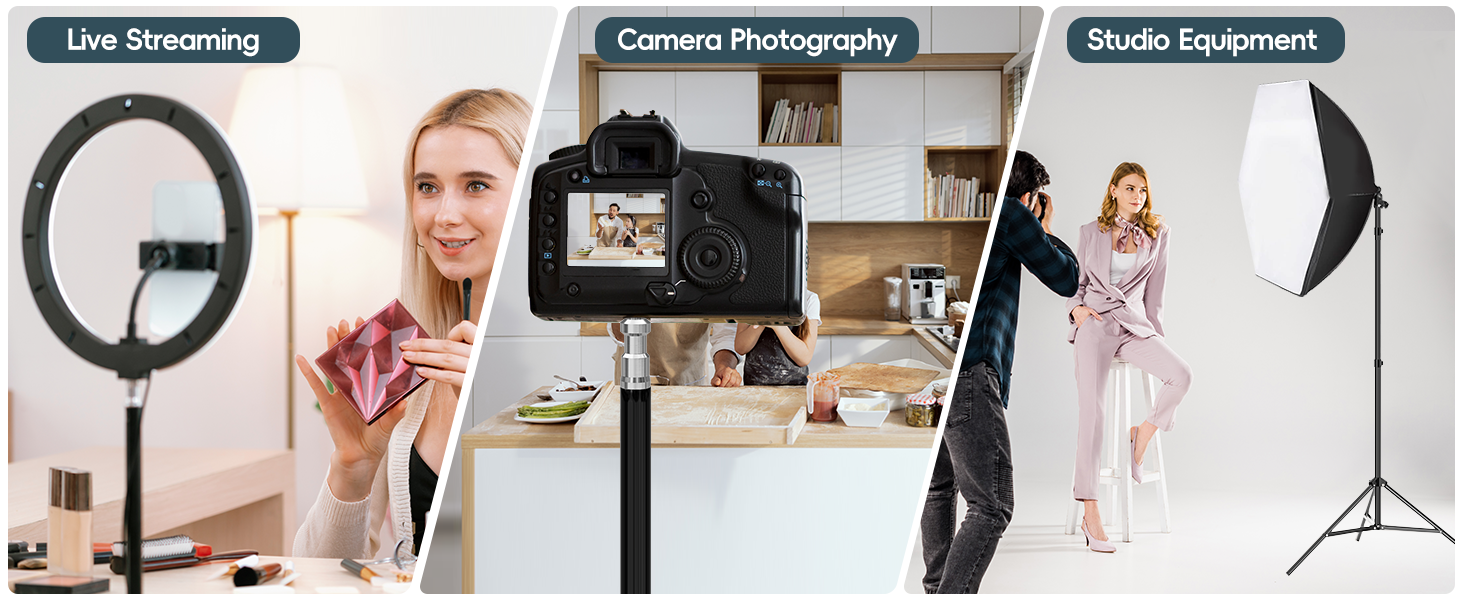 EMART Light Stand for Living streaming, camera photography, Studio Equipment